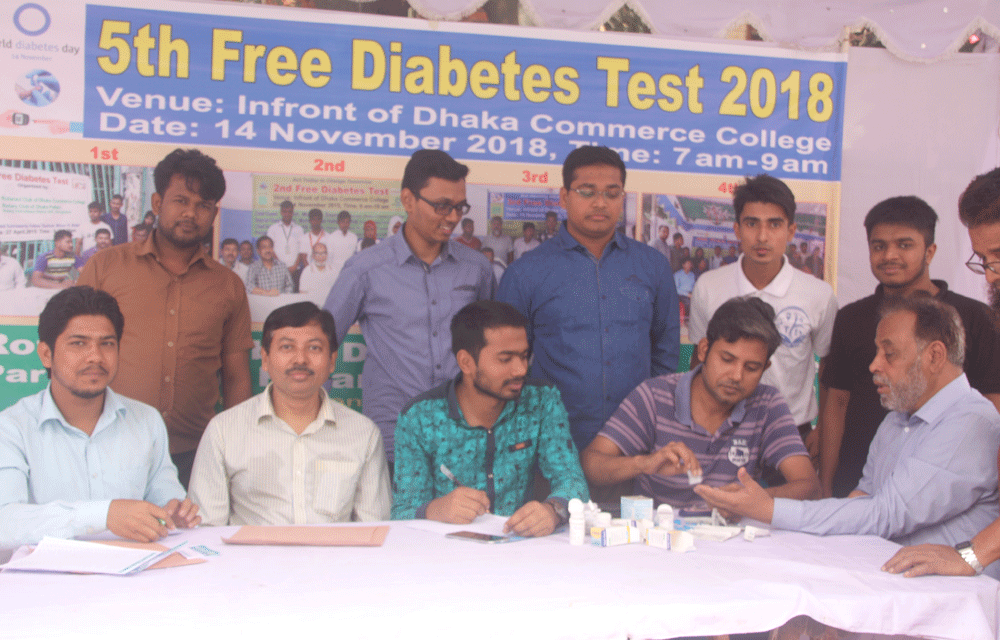 5th Free Diabetes Test 14.11.2018